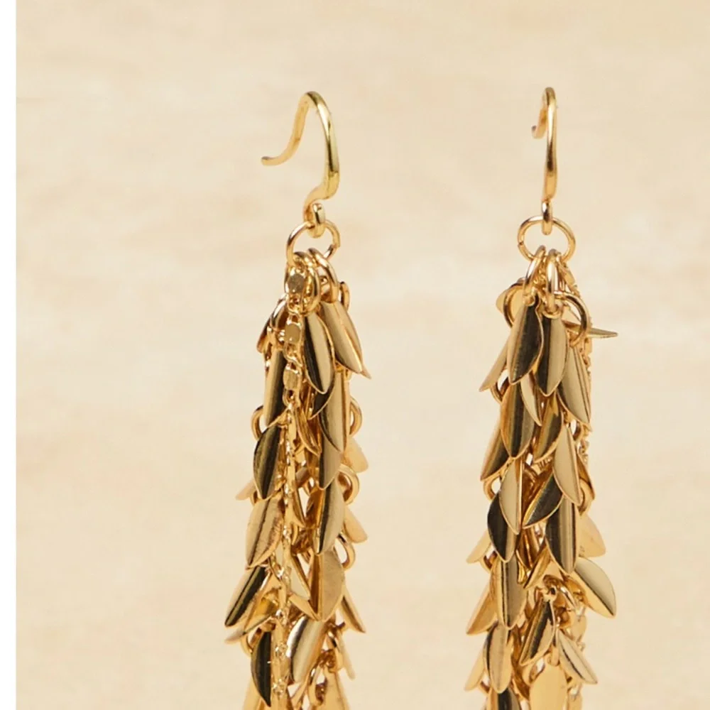 NWT Waterfall Gold Earrings‎
